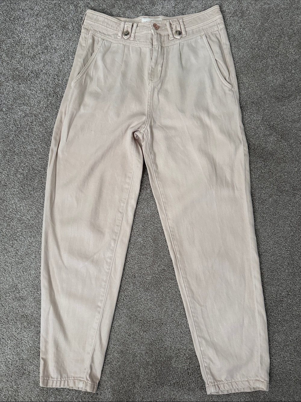 Anthropologie Mid-Rise Tapered Leg Pants